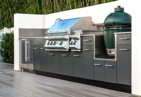 stainless steel kitchen cabinets vs wood outdoor kitchen|stainless steel outdoor kitchen material.